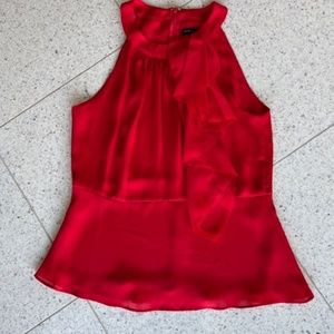 Red Ruffle Top